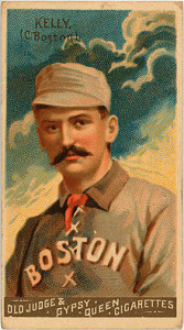 Mike "King" Kelly was one of the many Irish American stars in the early days of professional baseball.