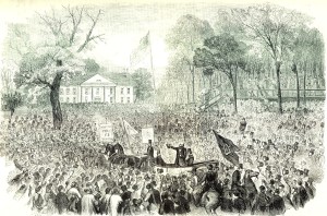 More than 100,000 Irish Americans turned out for a Fenian rally in New york City in 1866.